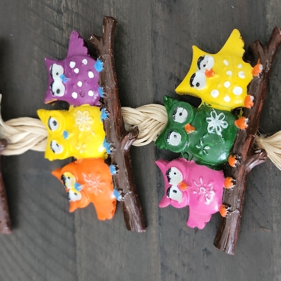 Baby owls ceramic handmade wall art - Picture 3 of 7